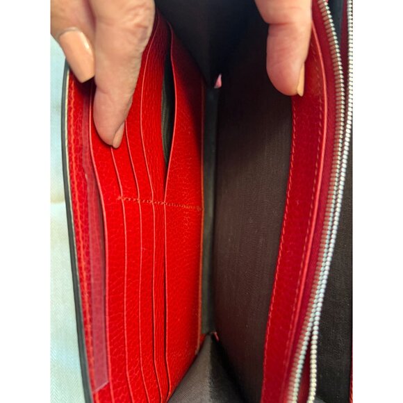 Gucci Dionysus Red Leather Crossbody Wallet With Chain Strap & Snake Buckle Deta - Picture 6 of 14